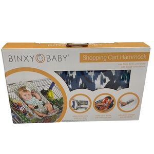 NIB Binxy Baby Shopping Cart Hammock Indigo Dream Blue